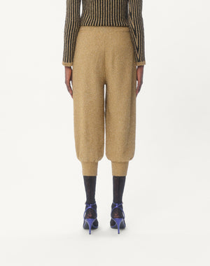 Pantaloni Di Maglia In Lurex 