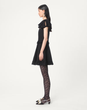 Abito Corto In Crepe Couture 