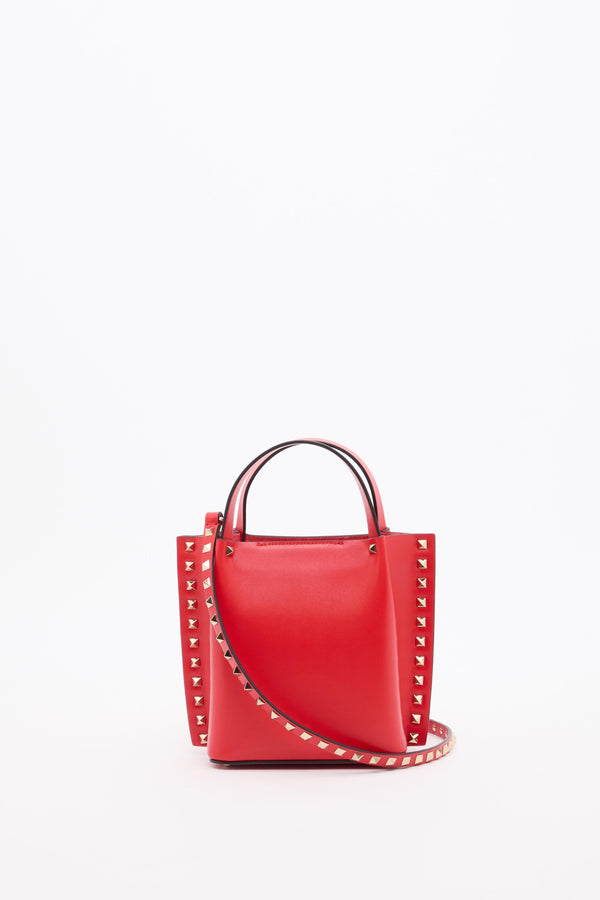 BORSA SHOPPING PICCOLA ROCKSTUD IN VITELLO