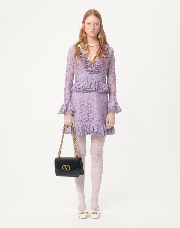 Abito Corto In Heavy Lace