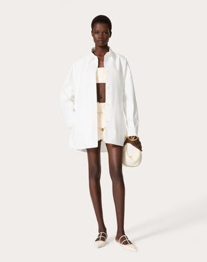Giubbino In Light Double Splittable Gabardine 