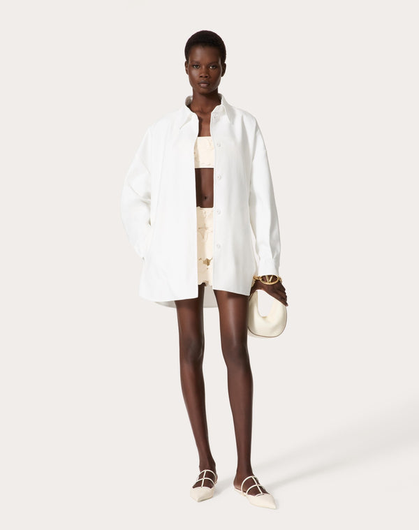 Giubbino In Light Double Splittable Gabardine 