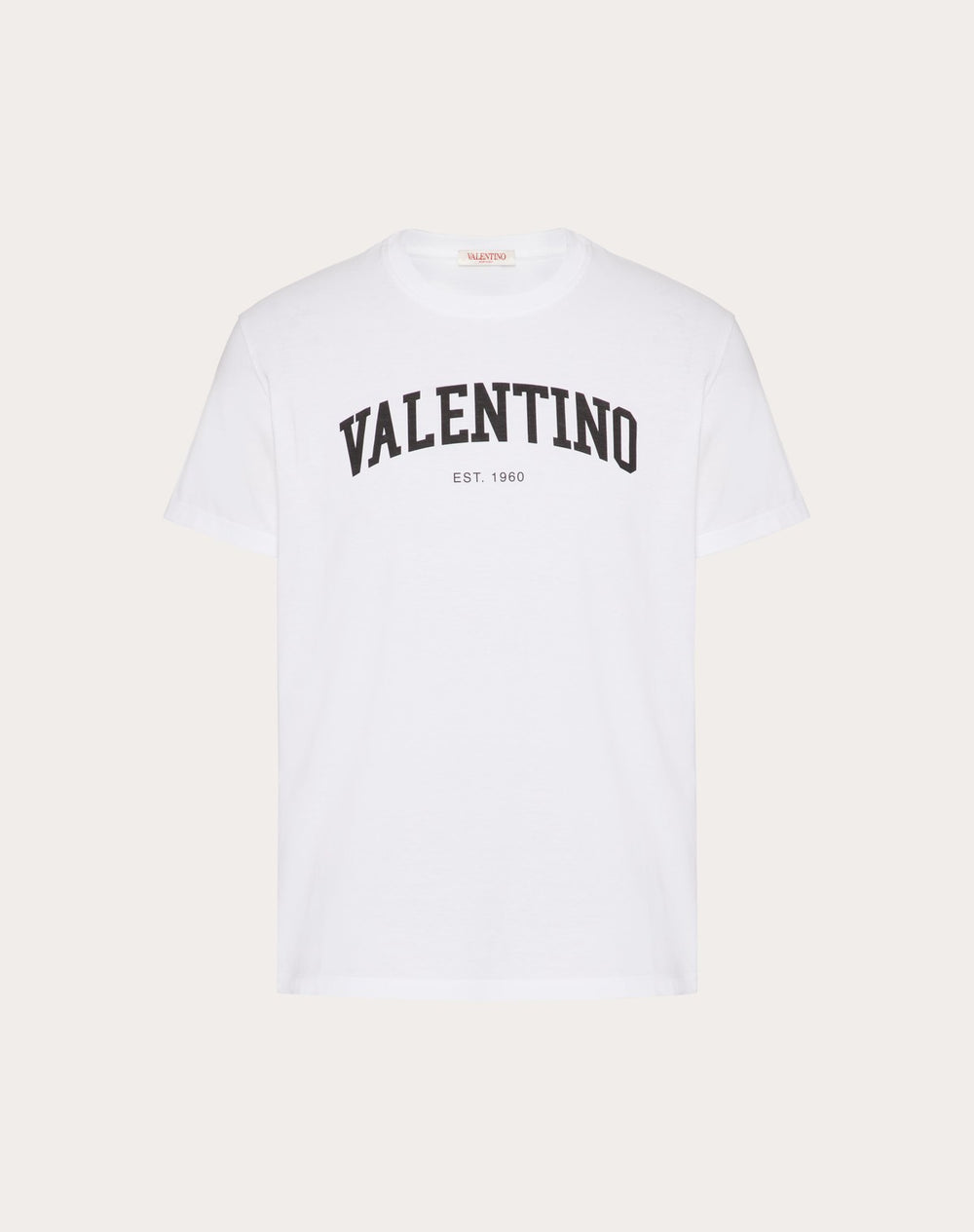 T-Shirt In Cotone Con Stampa Valentino