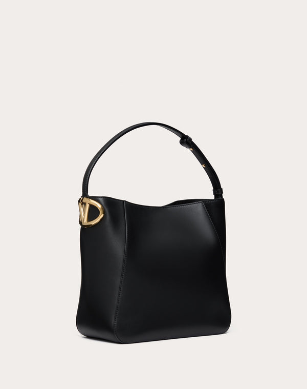 Borsa A Secchiello Vlogo Side In Vitello Nappato