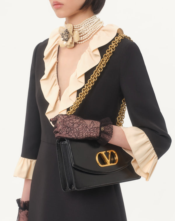 Abito Corto In Crepe Couture 