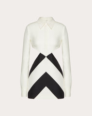 Abito Corto In Crepe Couture Strhype