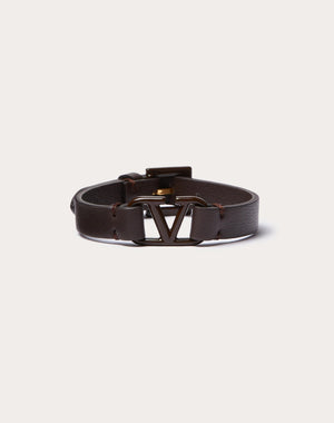 Bracciale Vlogo Signature Valentino Garavani In Pelle E Metallo