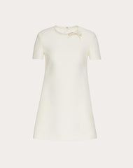 Abito Corto In Crepe Couture