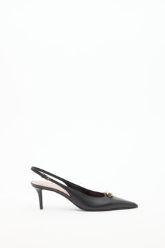 DÉCOLLETÉ SLINGBACK VLOGO THE BOLD EDITION IN VITELLO 60MM
