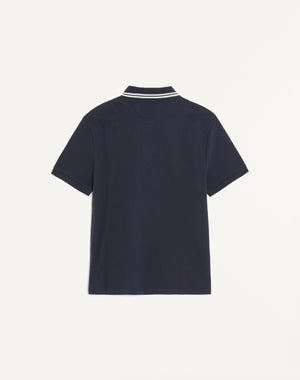 Polo In Piquet Di Cotone Con Ricamo Maison Valentino
