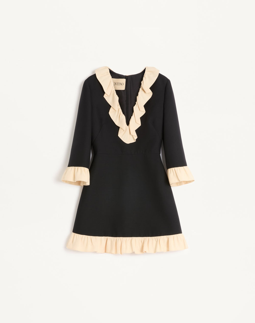 Abito Corto In Crepe Couture 