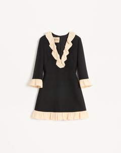 Abito Corto In Crepe Couture 