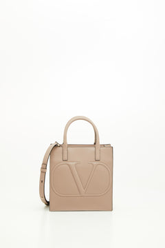 BORSA SHOPPING PICCOLA VLOGO WALK IN VITELLO