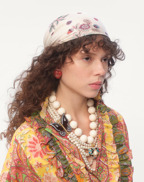 Orecchini Coeur Royal In Metallo E Smalto