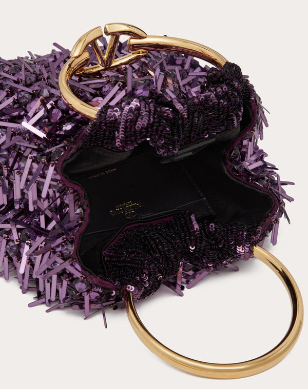 Borsa Piccola A Secchiello Carry Secrets Ricamata