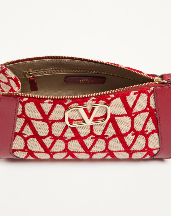 POCHETTE VLOGO SIGNATURE IN TOILE ICONOGRAPHE