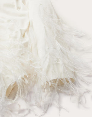 Maglia In Lana Con Piume 