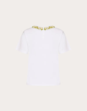 T-Shirt In Cotton Jersey Ricamata