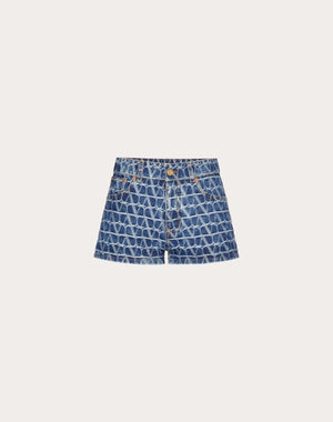 Shorts In Denim Toile Iconographe 
