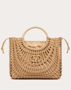 Borsa Shopping VALENTINOentino Garavani Allknots In Pelle Intrecciata