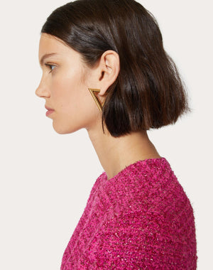 Orecchini V Detail In Metallo 