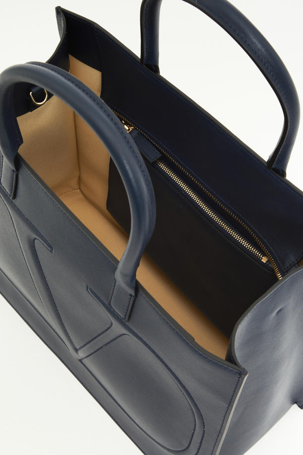 BORSA SHOPPING VLOGO WALK IN VITELLO