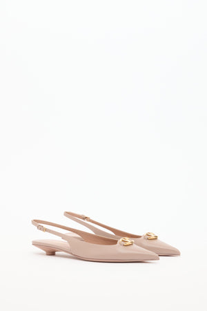 BALLERINA SLINGBACK VLOGO THE BOLD EDITION IN VITELLO 20MM