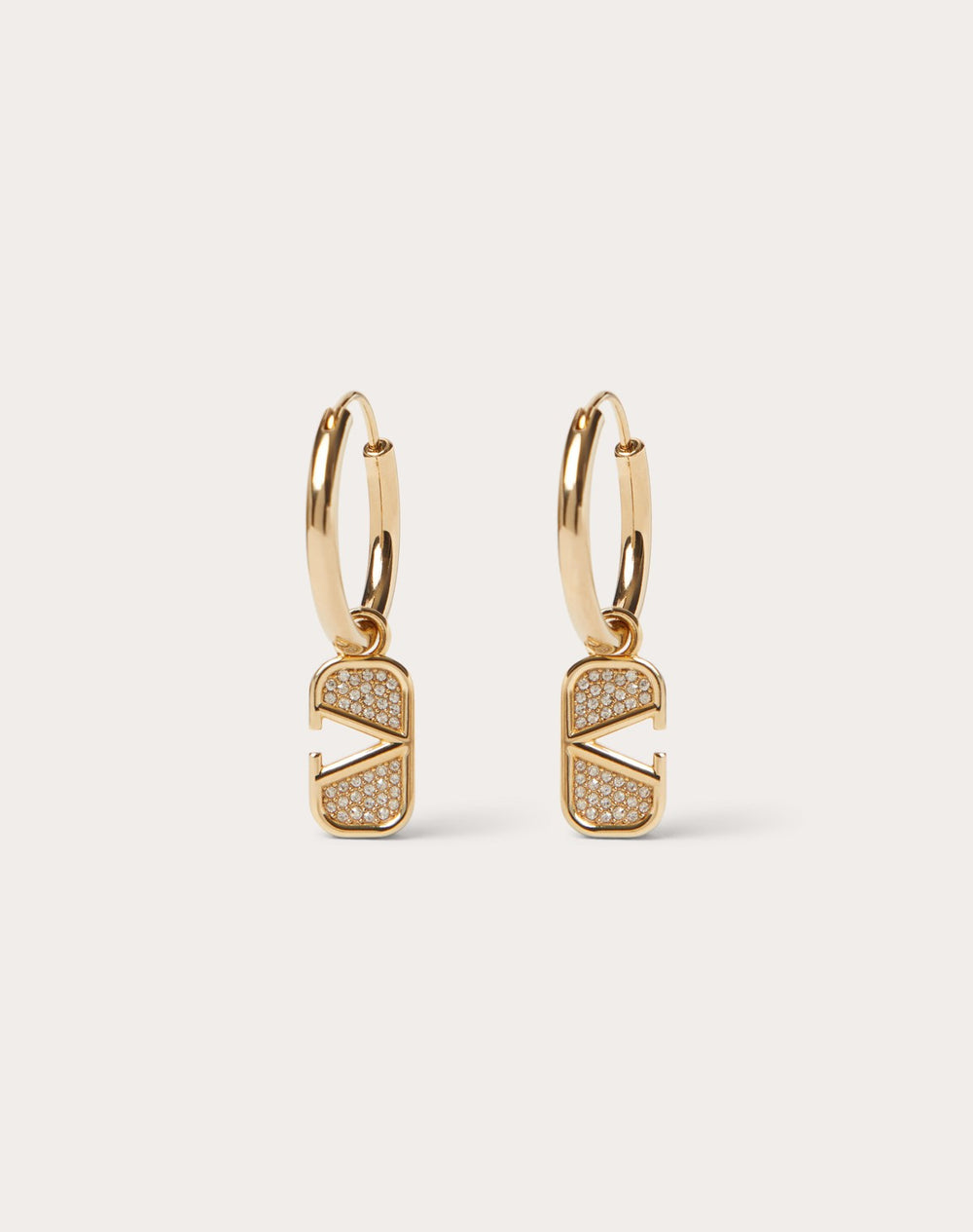 Orecchini Vlogo Signature In Metallo E Cristalli Swarovski ®