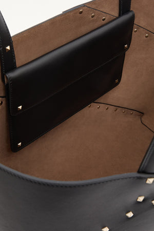 BORSA SHOPPING VALENTINO GARAVANI ROCKSTUD WISPY IN VITELLO 