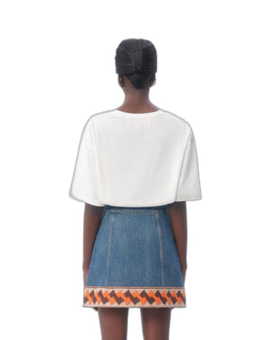 T-Shirt In Jersey Cotton Con Stampa Chez Valentino