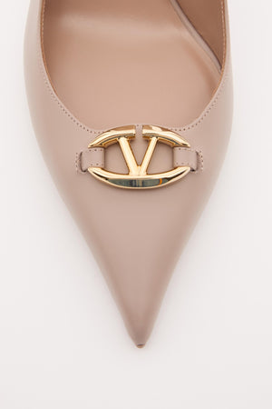 DÉCOLLETÉ SLINGBACK VLOGO THE BOLD EDITION IN VITELLO 100MM