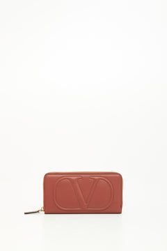 PORTAFOGLIO CON ZIP VLOGO WALK IN VITELLO