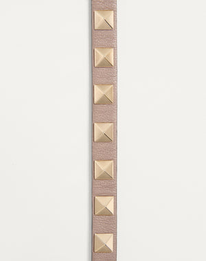 Bracciale Rockstud In Vitello A Doppio Giro