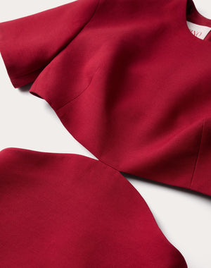 Abito Corto In Crepe Couture 