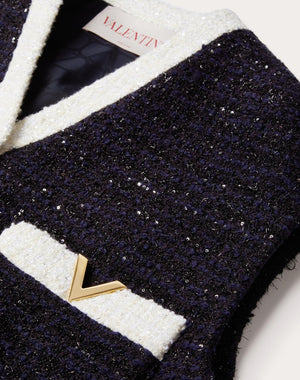 Gilet In Glaze Tweed 