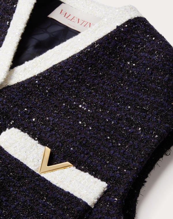 Gilet In Glaze Tweed 