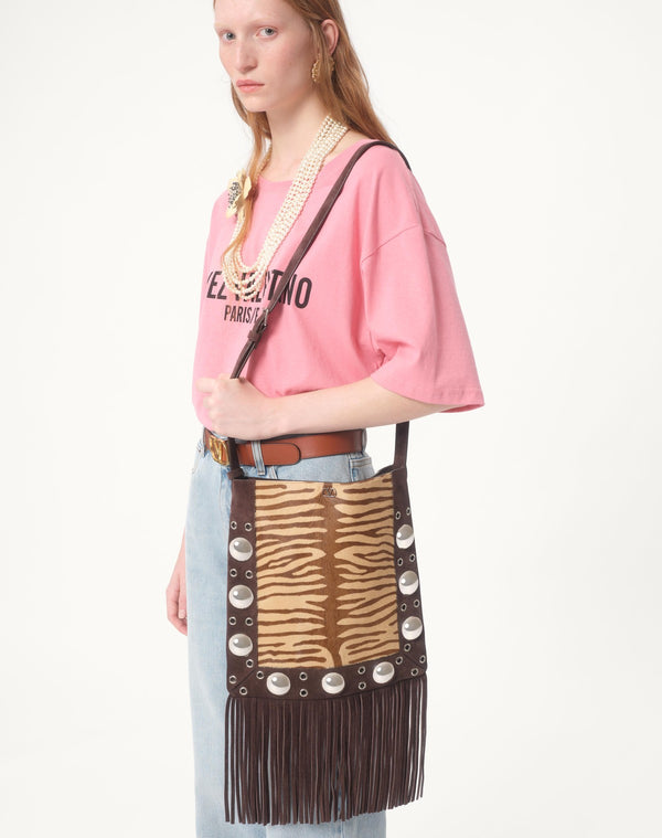 T-Shirt In Jersey Cotton Con Stampa Chez Valentino