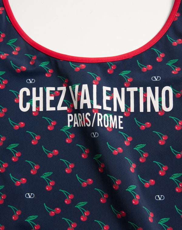 Costume Da Bagno In Lycra Stampa Cherryfic