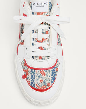 Sneaker Low Top Freedots In Vitello E Tessuto Voyage Imaginaire