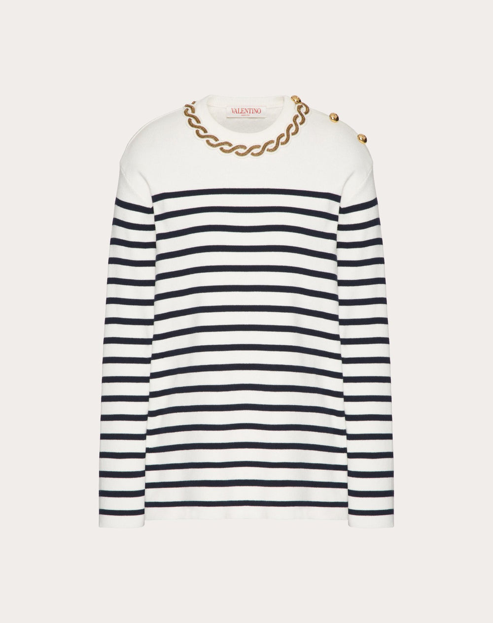 Maglia In Cotone Ricamata