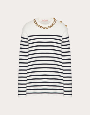 Maglia In Cotone Ricamata