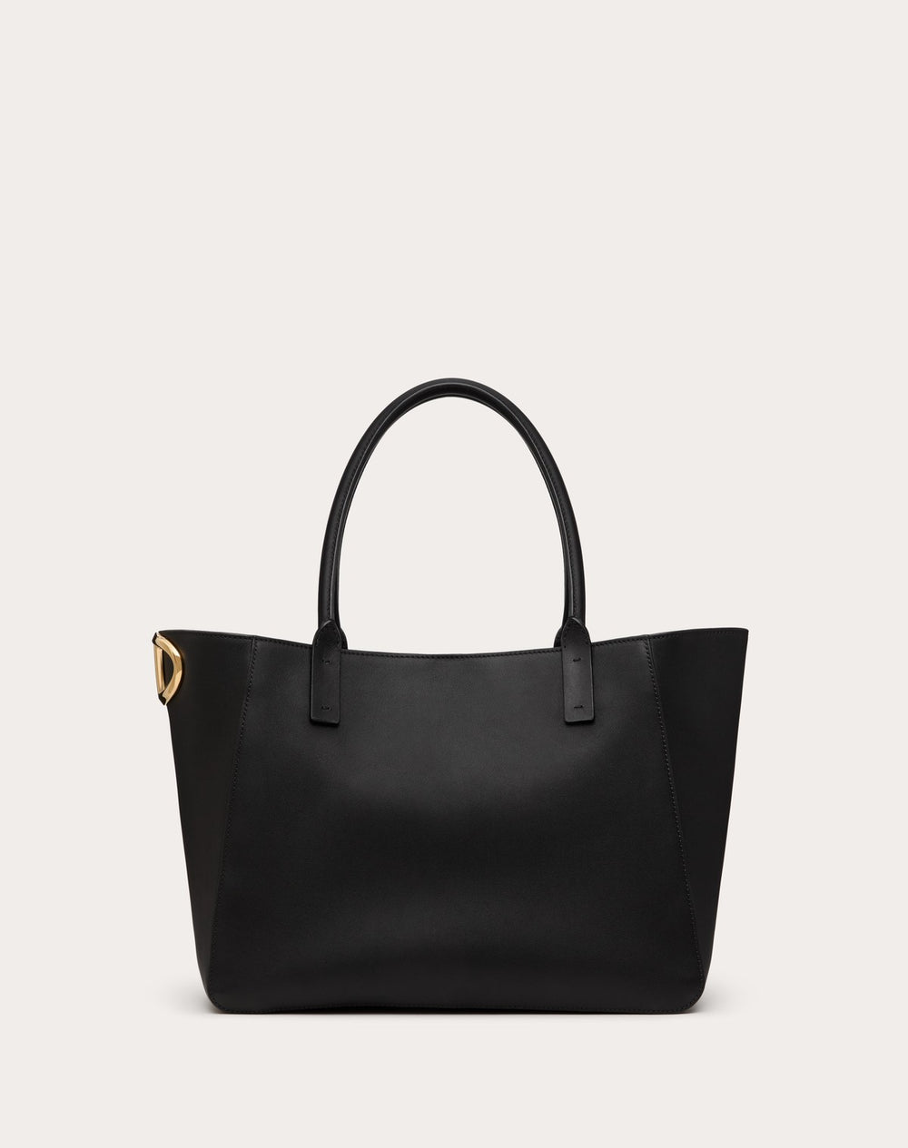 Borsa Shopping Vlogo Side In Vitello Nappato