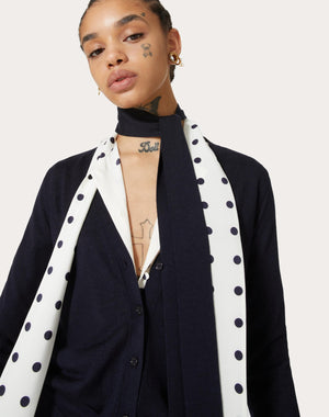 Cardigan In Cashmere Seta 