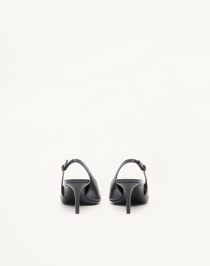 DÉCOLLETÉ SLINGBACK VLOGO THE BOLD EDITION IN VITELLO 60MM