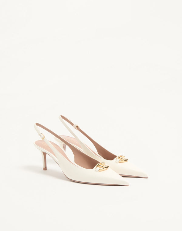 DÉCOLLETÉ SLINGBACK VLOGO THE BOLD EDITION IN VITELLO 60MM