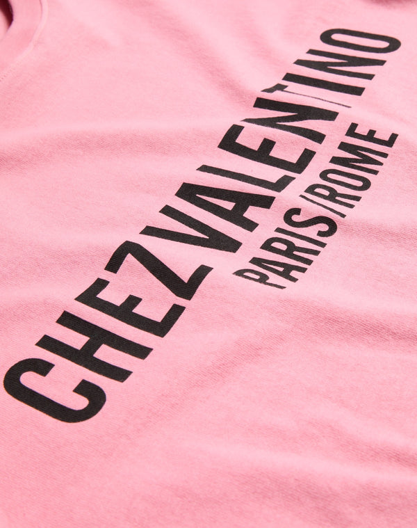 T-Shirt In Jersey Cotton Con Stampa Chez Valentino