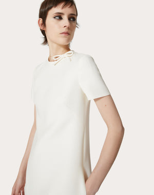 Abito Corto In Crepe Couture 
