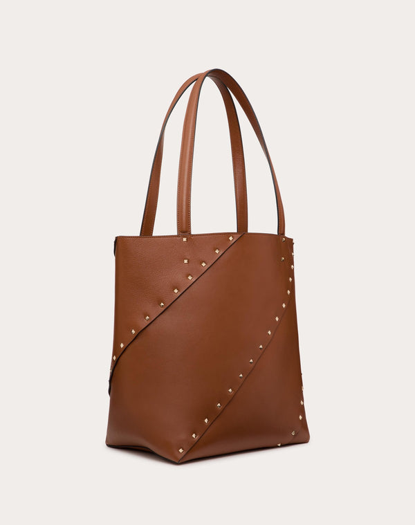 Borsa Shopping Valentino Garavani Valentino Garavani Rockstud Wispy In Vitello 