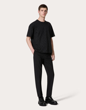 T-Shirt In Cotone Con Stampa Toile Iconographe
