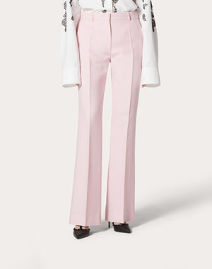 Pantaloni In Crepe Couture 